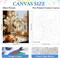 Paint By Number Floral Kit for Adults Beginners – DIY Acrylic Flower Canvas Painting Set for Home Wall Art Decor, 16x20 Inch (Without Frame)
